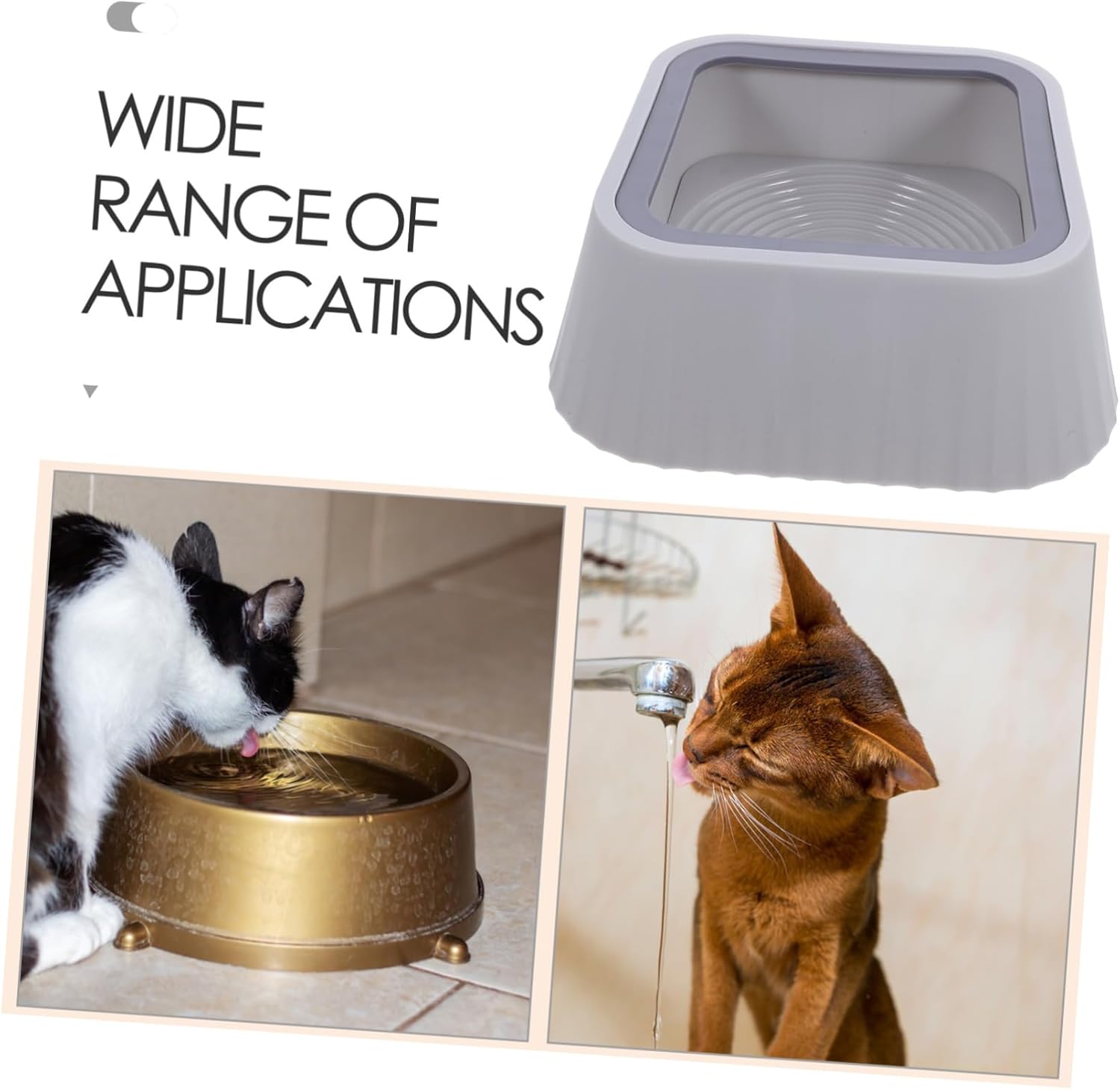 No Spill PET Water Bowl for Dogs and Cats Floating Tip Design 1.5L Capacity Easy PET Feeder with Non-Slip Base for Home and Travel - Image 9