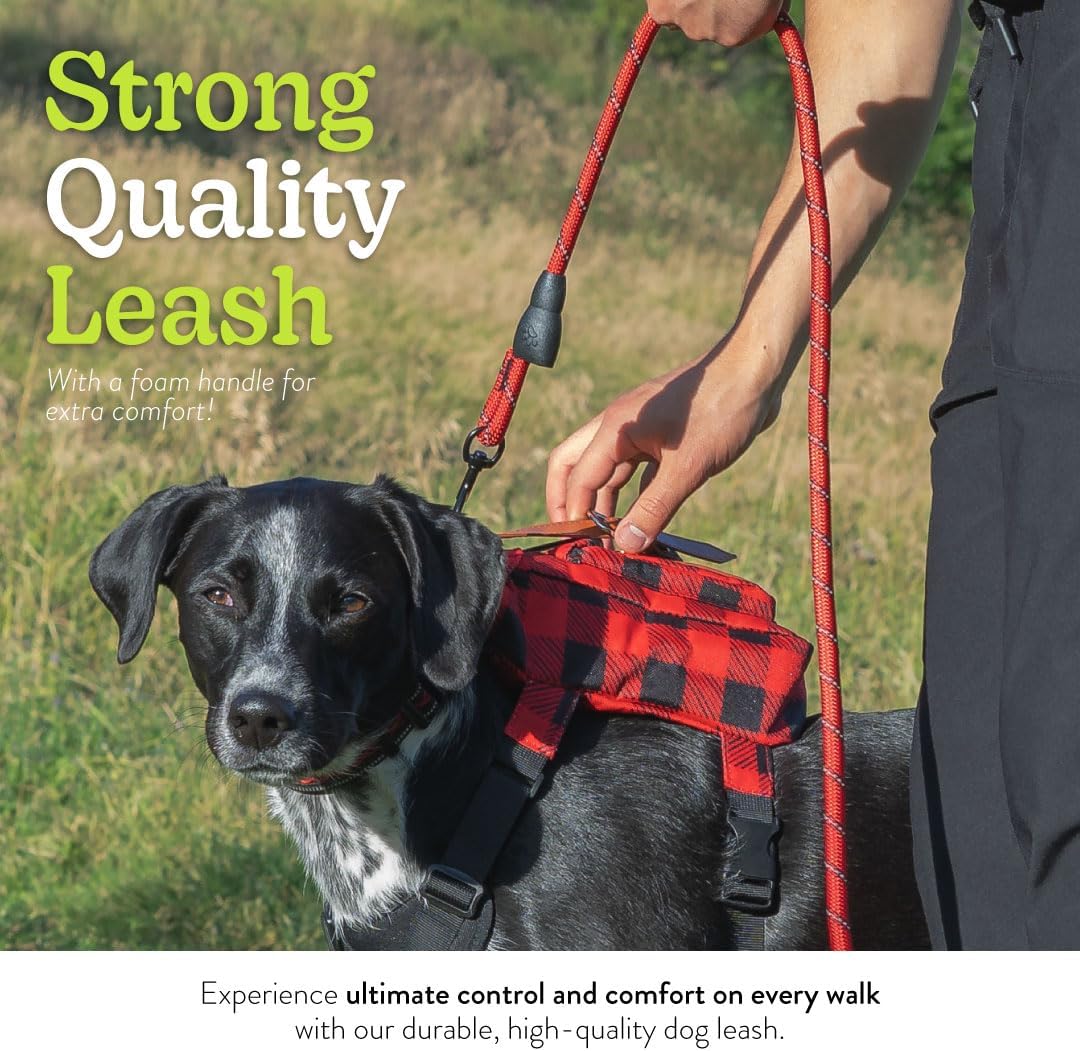 AKAY Medium Dog Backpack Carrier for Hiking, Walking, Travel - Red - 8.27" x 6.3" x 2.48" - Image 6