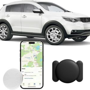 GPS Tracking for Vehicles,1PCS Mini Car Tracker,Real Time GPS Tracker for Car Works with Apple Find My(iOS Only) Hidden Car Tracker,No Monthly Fee Or Subscription(Black)