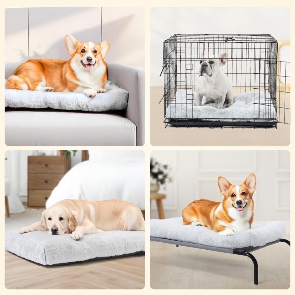Amazon Basics Small Dog Bed for Crate, Washable Small Dog Mat for Pet Kennel, Anti-Slip, Cama para Perros, 30x19x3 Inches - Image 2