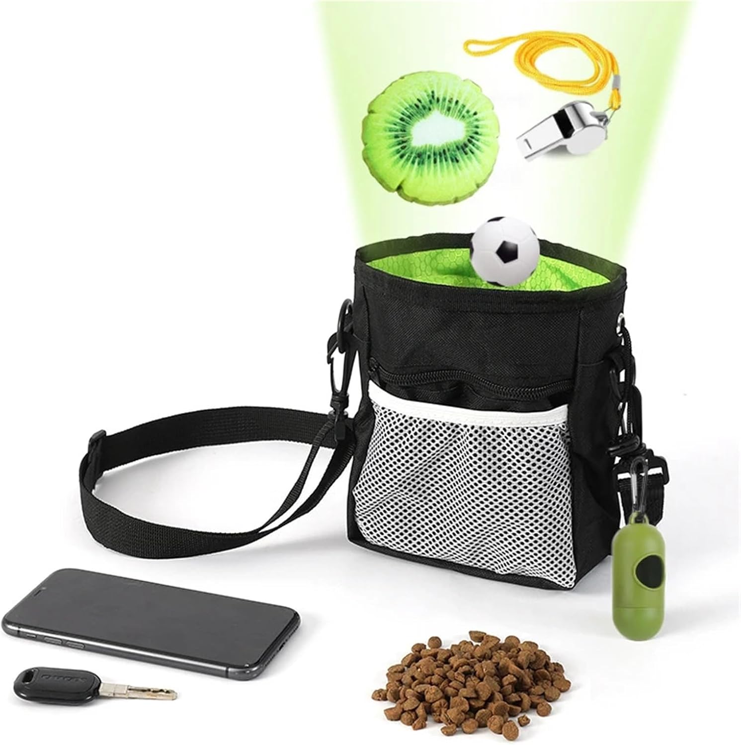 Pet Training Bag Snack Bag Mini Outdoor Portable Training Kit Feeding Waist Bag Portable Foldable Dog Supplies(Camouflage) - Image 3