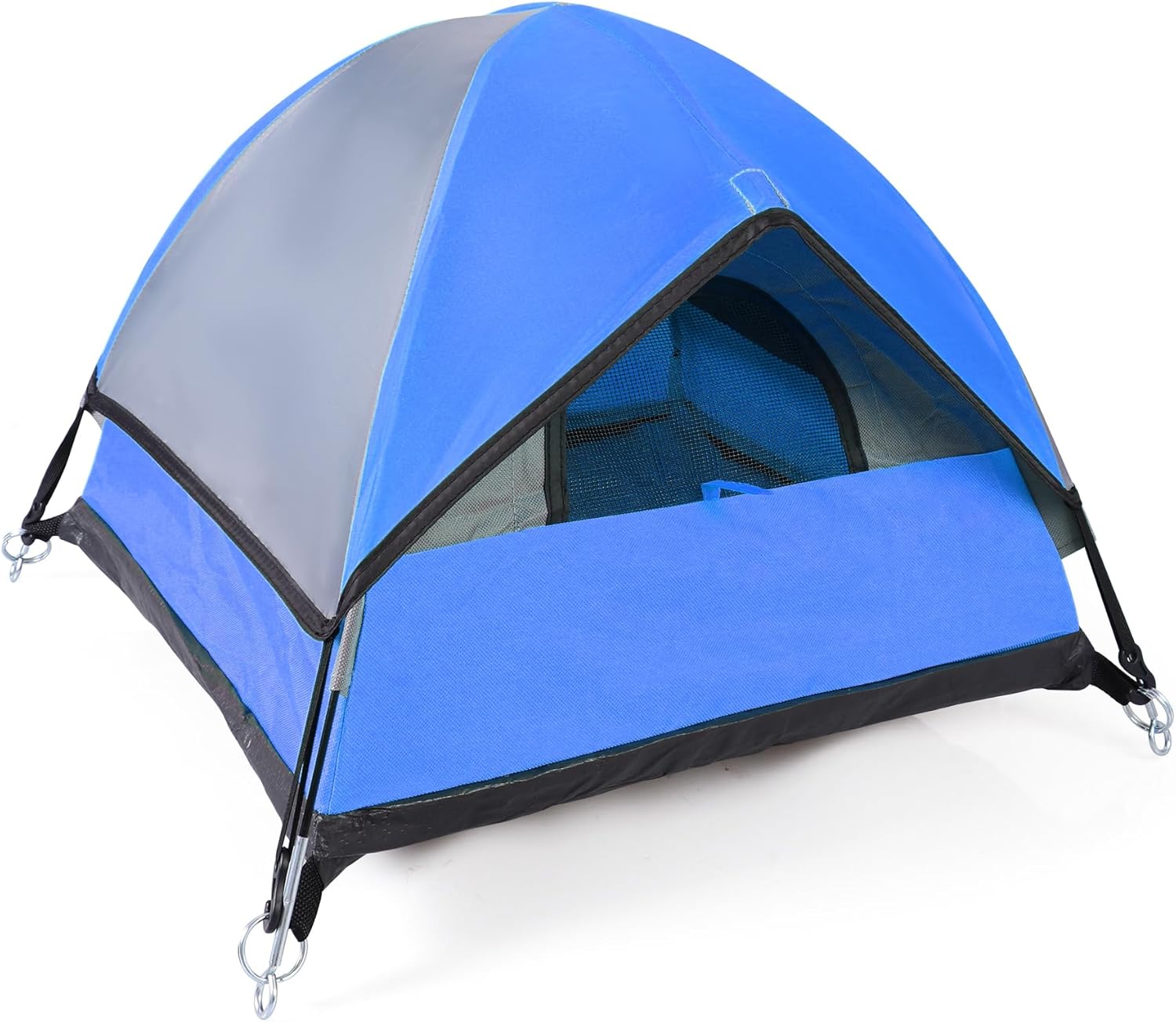 Cat Camping Tent, Cat Tent Bed, Pet Tent for Indoor Cat and Small Dog, Mini Tent (Blue, 21 x 21 x 14 Inches) - Image 3