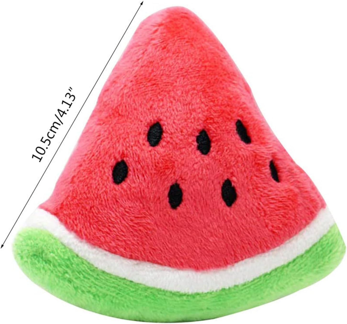 Watermelon Plush Squeaker Dog Toy for Small Large Puppies Durable Chew Cotton with Squeaky Sound Interactive Play Reduce Boredom Pet for Dog Owners (Watermelon Red) - Image 6