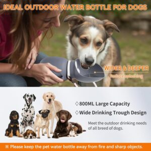 Enjoying Dog Water Bottle Portable 800ml, Leakproof Dog Travel Water B...