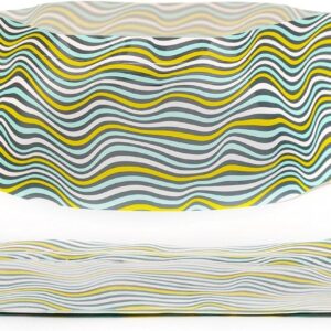 MODGY Collapsible Dog Food Bowl Dish, Reusable, Plastic Travel Size, Portable Container, Camping, Hiking, Car, Road Trip Essential, Cute Pattern, Janice, Pack of 2