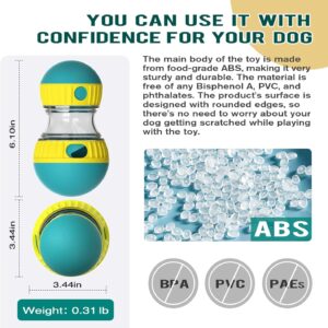 Adjustable Tough Slow Feeder Dog Puzzle Toy, Treat Dispensing Ball for...