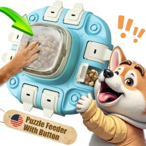 Dog Puzzle Toy - Puzzle Toys for Dogs 2 Levels, Dog Treat Puzzles Toys for IQ Training & Brain Stimulation, Slow Feeder as Gifts for Puppies, Cats, Dogs