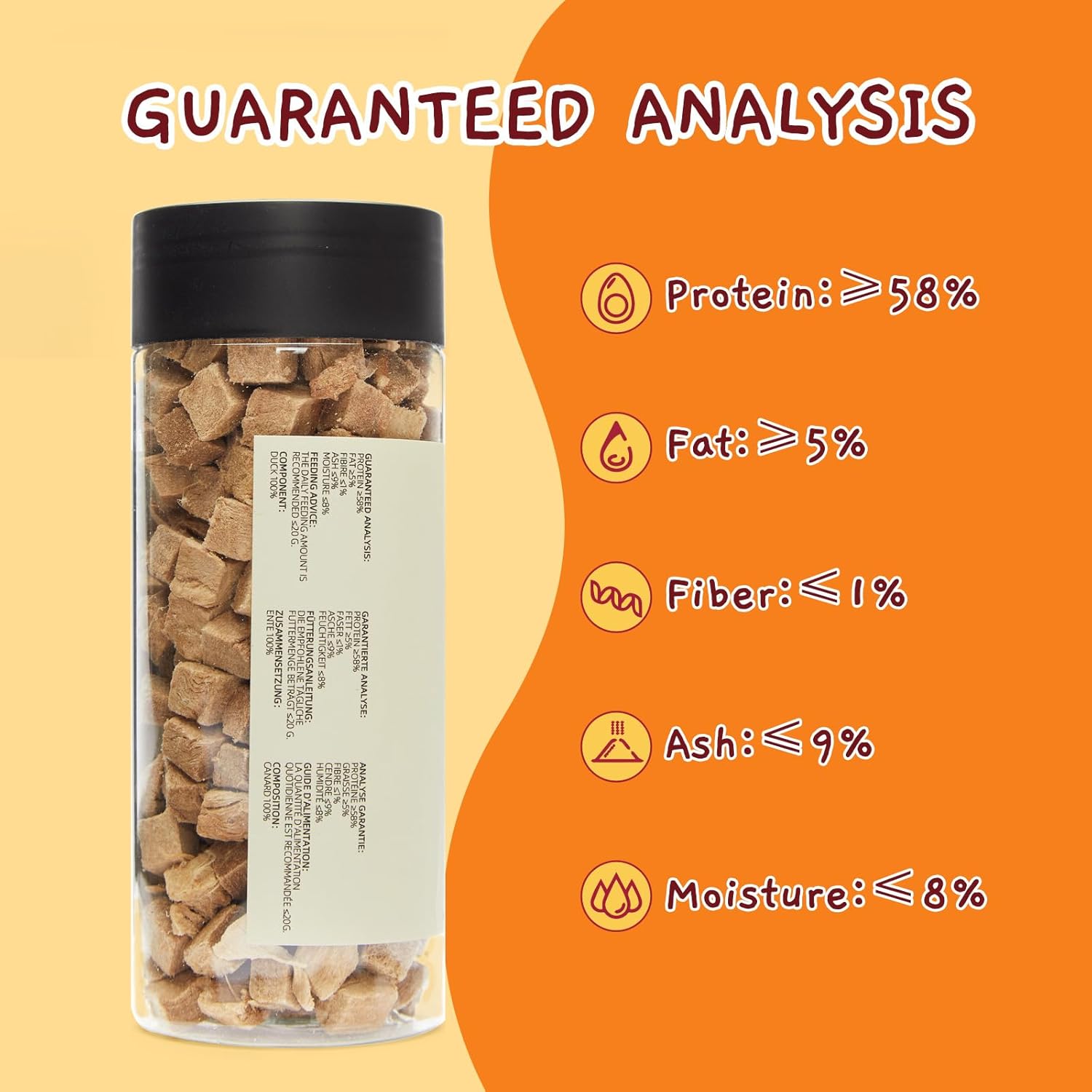 Jungle Calling Freeze Dried Duck Dog & Cat Treats - High Protein, Low Fat, Made with a Single Ingredient - Perfect for Training and Snacking, 2.8 oz (Duck Cube) - Image 4