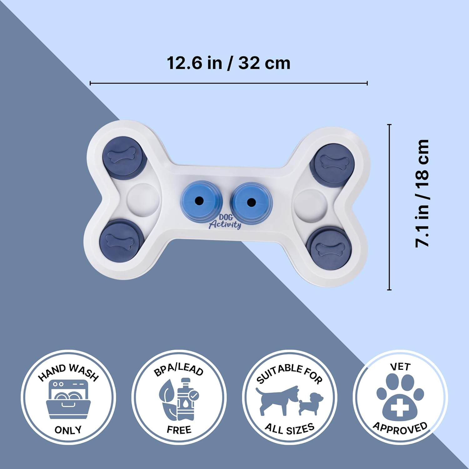 TRIXIE Flip Bone Dog Enrichment Toy, Beginner Level 1 Dog Puzzle, Interactive Treat Game - Image 3