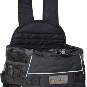 Cinf Backpack Adjustable Pet Front Cat Dog Carrier Bag Easy-Fit Traveling Hiking Camping Puppies Outdoor Use Black
