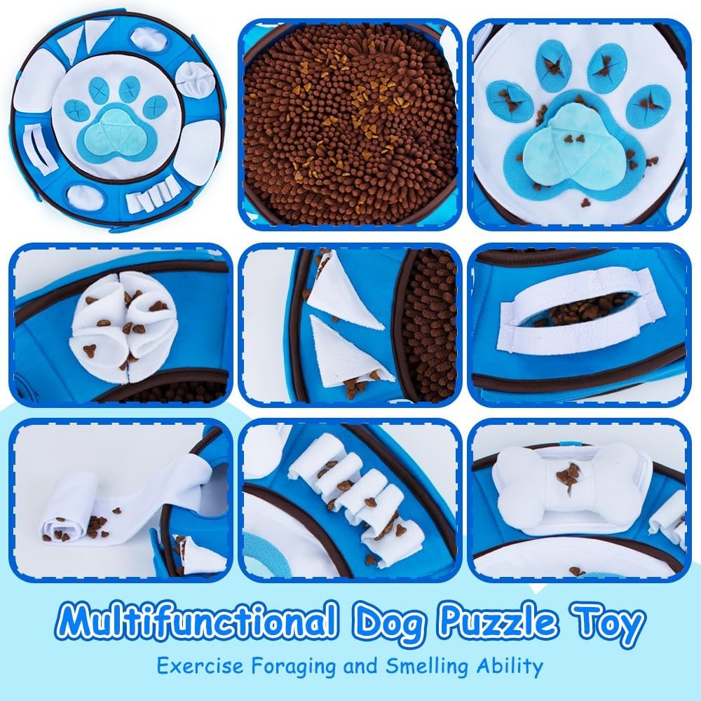 Interactive Dog Snuffle Mat for Small&Medium Breeds – Pet Nosework Slow Feeding Puzzle Toy for Natural Foraging,Mental Stimulation,and Healthy Eating Habits - Image 2