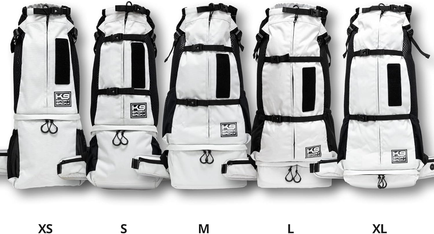 K9 Sport Sack Knavigate - Medium, Lunar Rock - Ideal for Dogs with 17-19” Back Length - Adjustable, Backpack-Style Carrier with Internal Frame & Padded Hip Belt - Image 5