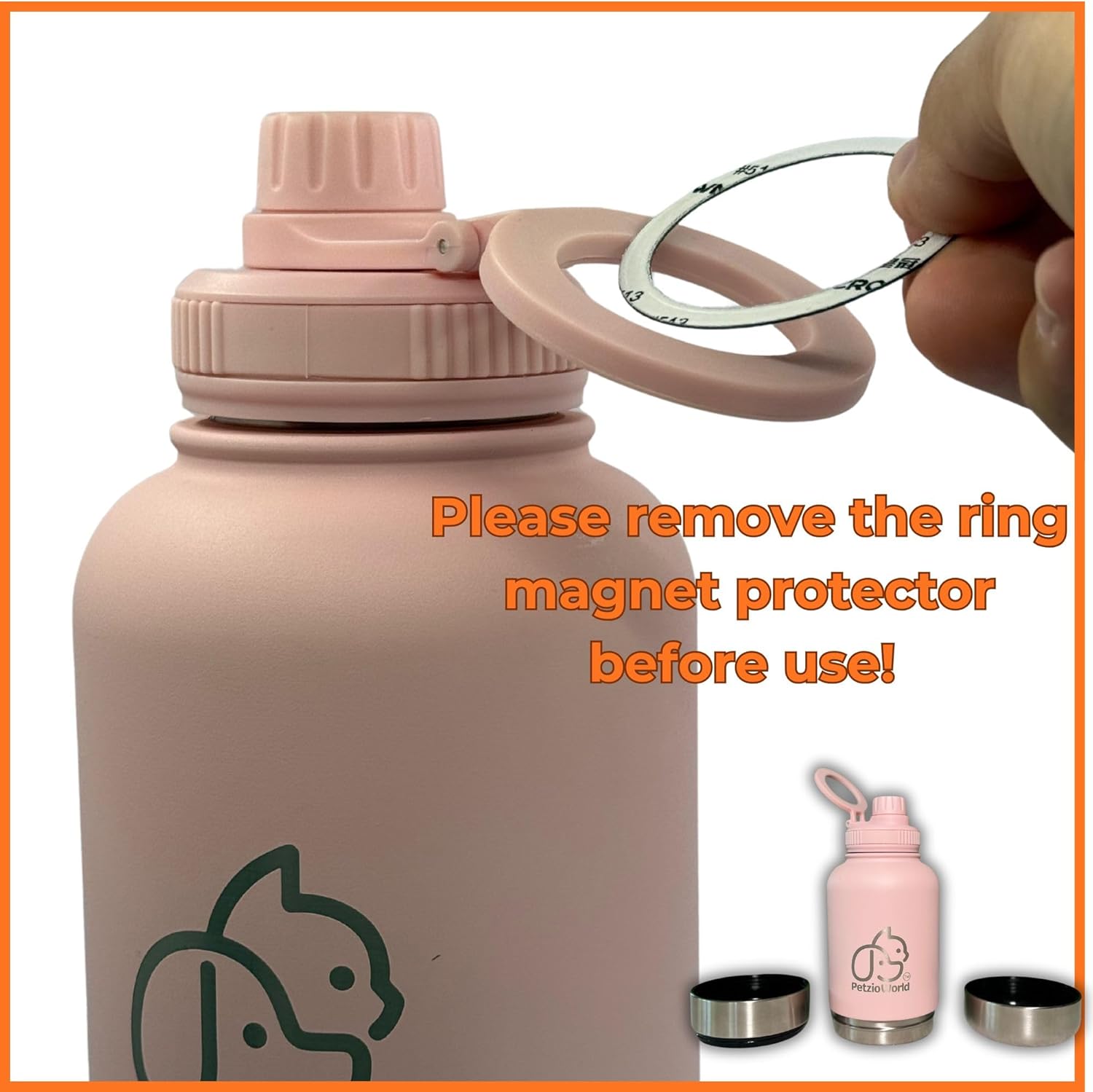 Portable Dog Water Bottle & Collapsible Dog Bowl Set – No-Spill, Travel-Friendly Puppy Essentials for Food & Water – Durable Dispenser for Outdoor Adventures (Red) - Image 8