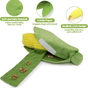 Dog Enrichment Toy, Squeaky and Crinkle Mental Stimulation Puzzle Toy, Machine Washable Treat Hiding Game for Anxiety Relief & Interactive Play