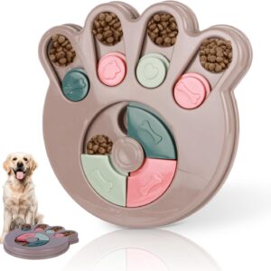 Interactive Dog Puzzle Toy & Slow Feeder Bowl - Puppy Chew Toys for Boredom Relief, Mental Stimulation, Aggressive Chewers,Dog Puzzle Toy