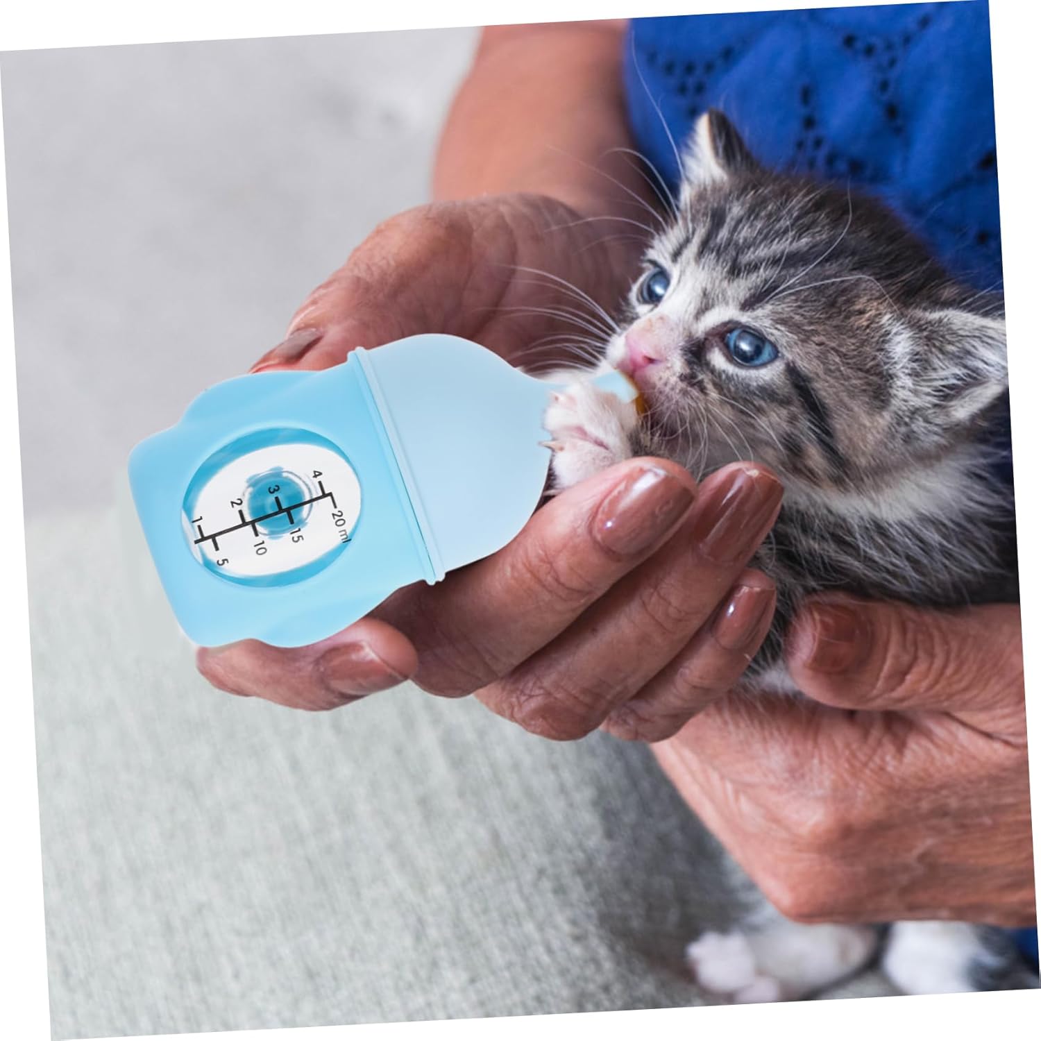 Safe Comfortable Feeding for Newborn Pets Kitten Puppy Bottle Feeder Scale Pet Nurser for Home Travel - Image 6