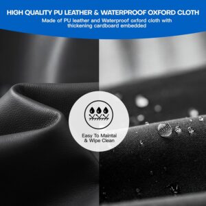 Car Seat Organizer,WHHMK Premium PU Leather Backseat Car Organizer Keep Tidy,Car Storage with 11 Storage Compartments and 2 Large Size Cup Holders,Passenger Seat Organizer for kids,Travel Accessories