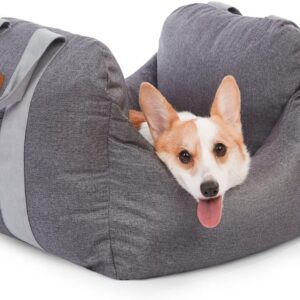 PET AWESOME Dog Car Seat, Puppy Booster Seat, Travel Carrier Bed for Small and Medium Pets