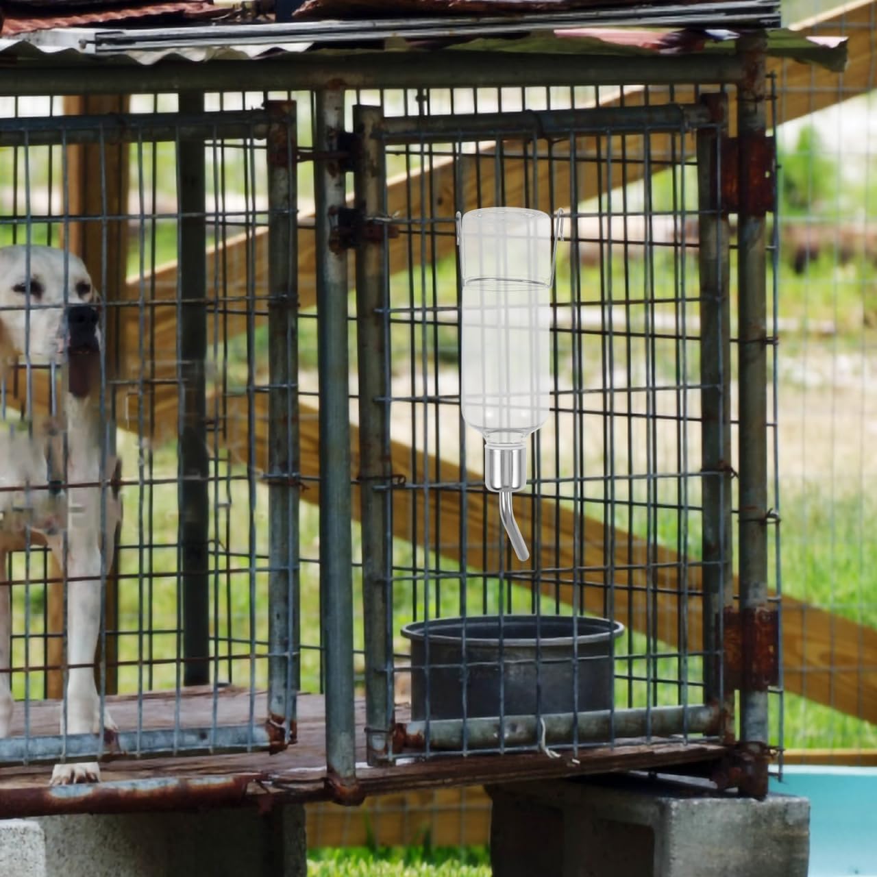 Animal Cage Cat Tree Hamster Dispenser Water Bottle Dog Kennel Water Bowl Bunny Cages Automatic Water Bottle Food Feeder Parrot Water Feeder Puppy Rabbit Food Travel Pet Tableware - Image 9