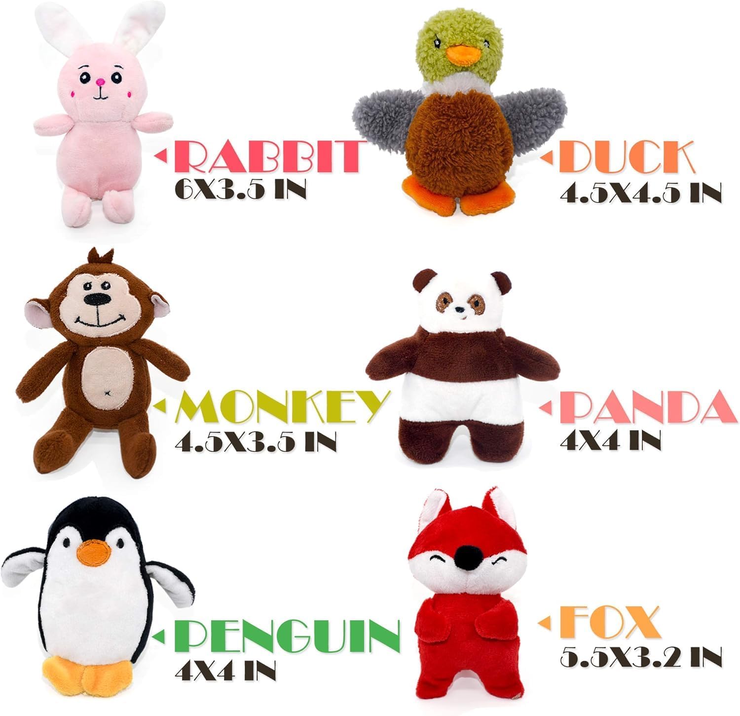 SHARLOVY Dog Squeaky Toys for Small Dogs,Stuffed Animal Puppy Toy,Cute Puppy Chew Toy for Dog Teething, for Small to Medium Dogs,Soft Plush Pet Toys Pack 12 in Gift Box - Image 7