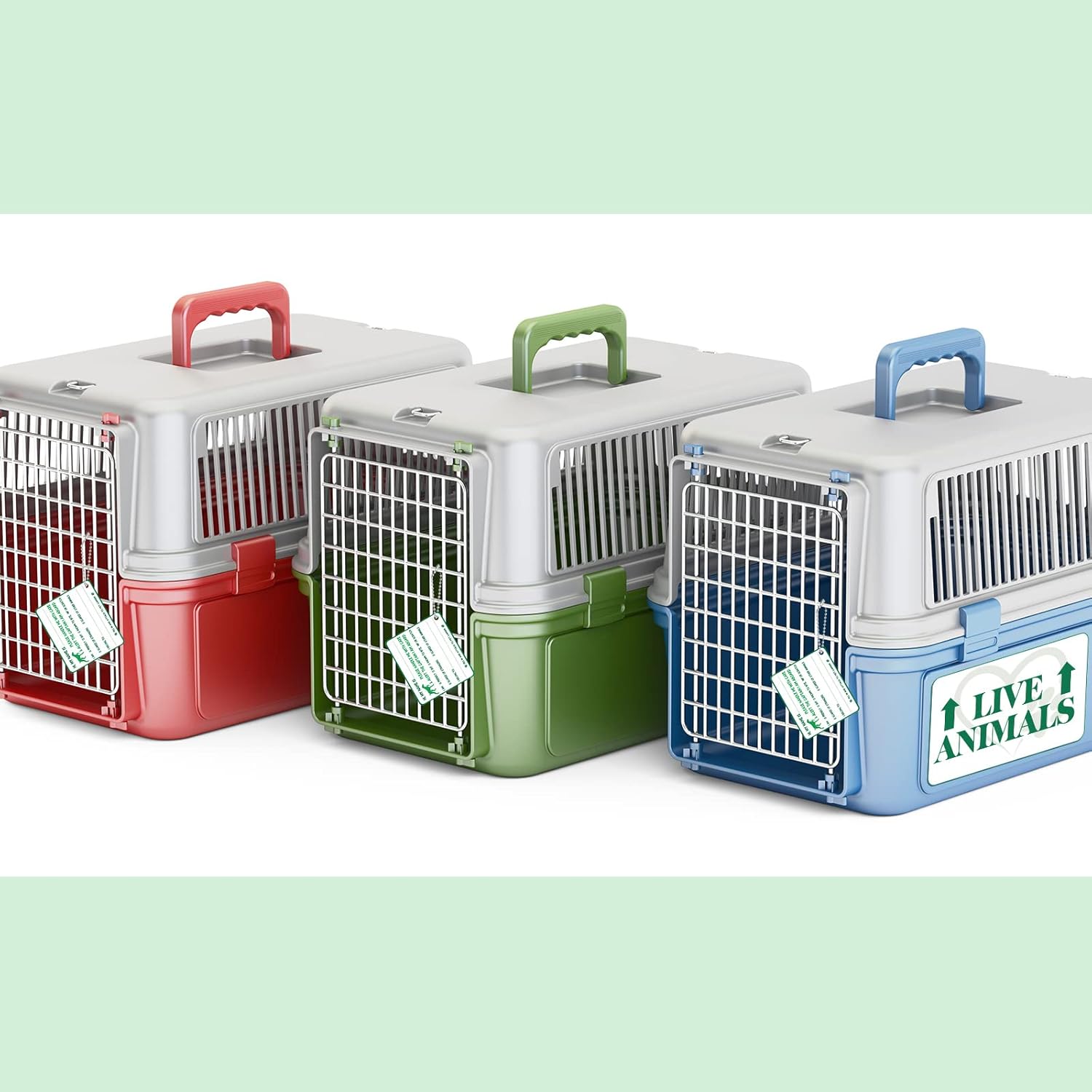 Eaasty 23 Pcs Pet Airline Travel Kit Kennel Travel Kit, Includes 4 Live Animal Stickers 2 Pet Bowl 1 Live Pets Label 5 Storage Bag 10 Cable Ties 1 Tag Animal Outdoors Accessories for Dogs Cats - Image 6