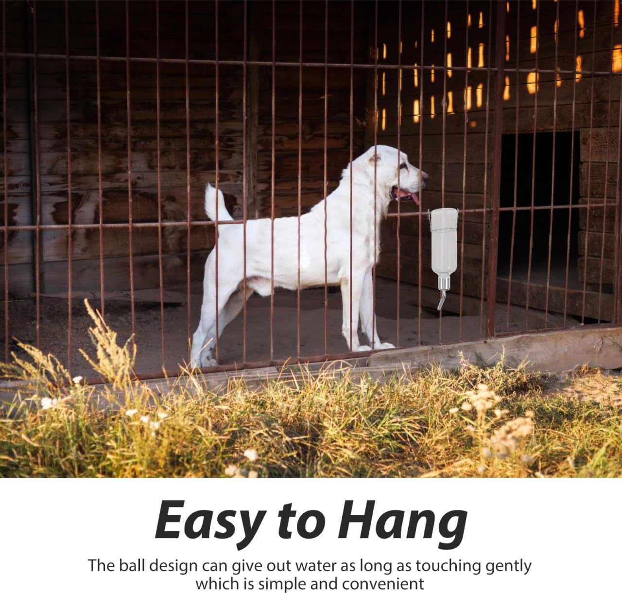 Animal Cage Cat Tree Hamster Dispenser Water Bottle Dog Kennel Water Bowl Bunny Cages Automatic Water Bottle Food Feeder Parrot Water Feeder Puppy Rabbit Food Travel Pet Tableware - Image 5