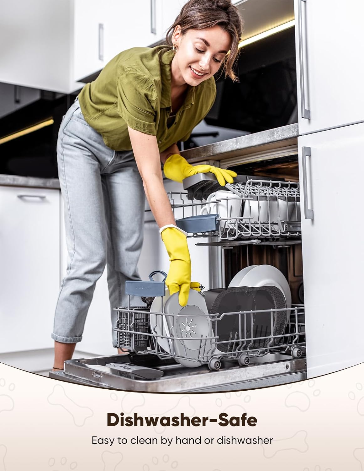 Dog Water Bowl, 2.2L No Spill Water Bowl for Dogs,with Suction Cup Foot Pad Reduce Refill, Anti Splash No Mess Dispenser Dripless Slow Drinking Water Bowl for Sloppy Messy Drinkers (Gray) - Image 6