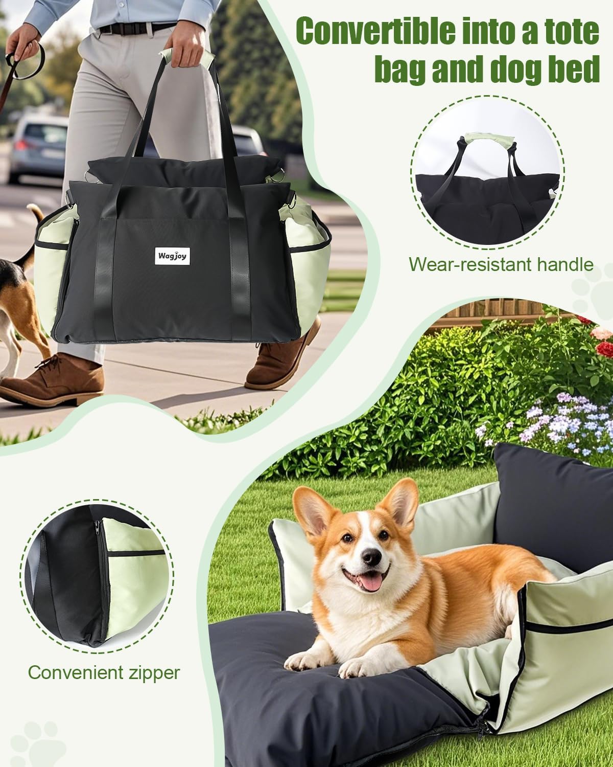 Dog Car Seat Booster for Small Dogs – Harness-Compatible Pet Travel Accessory, Portable Travel Bed & Carrier Bag, Easy Install, Machine Washable Dog Bed - Image 6
