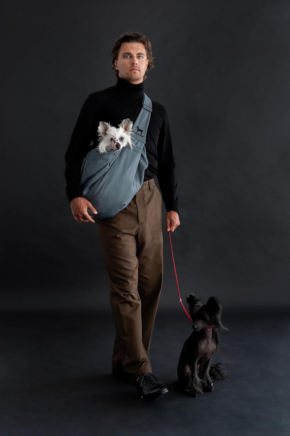 Noah & Paw Dog Sling Carrier for Small Dogs 5-18lb, Dog Sling for Small Dogs and Cats, Dog Carrier with Adjustable Padded Strap, Premium Twill, Lined with Fur, Double Safety Feature, Machine Washable - Image 8