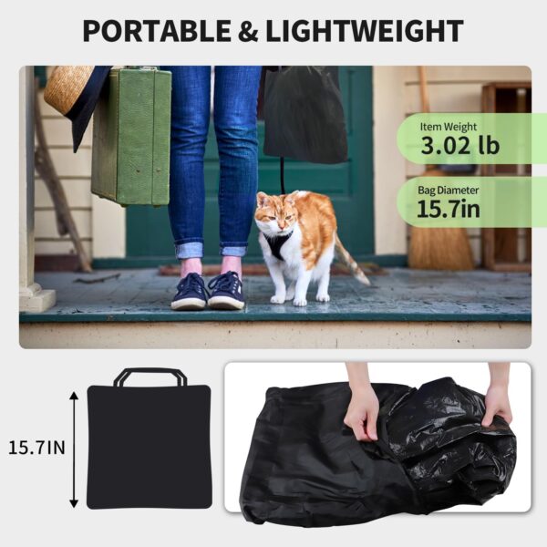 Rest-Eazzzy Cat Tent Outdoor, Pet Enclosure Tent Suitable for Cats and Small Animals, Indoor Playpen Portable Exercise Tent with Carry Bag(Pet Tent& Tunnel) M - Image 6