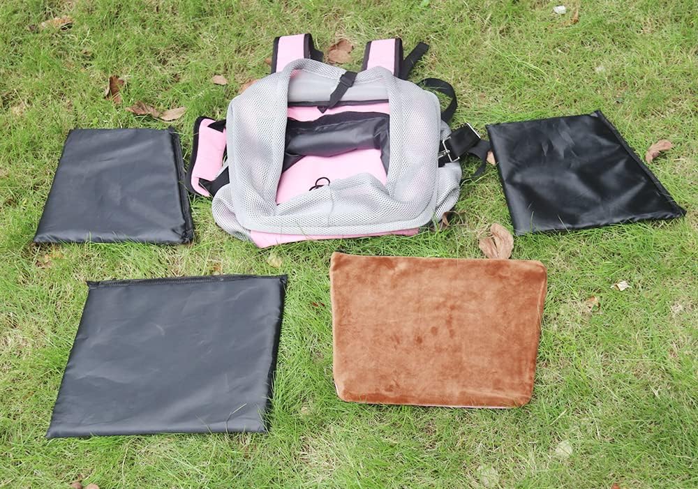 Pet Bicycle Carrier Bike Basket Bag for Dogs/Cats, Skyour Multipurpose Dog Bike Carrier Cage Booster Seat for Puppy&Small Pet up to 15 lbs, with Drawstring Mesh Top, 2 Side Pockets, Adjustable Shoulder Strap - Image 5