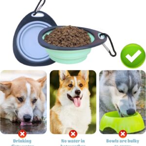 Collapsible Dog Bowls,Travel Dog Bowls Portable Bowl Small Collapsible Water Bowl for Pet Cats(2 Pack