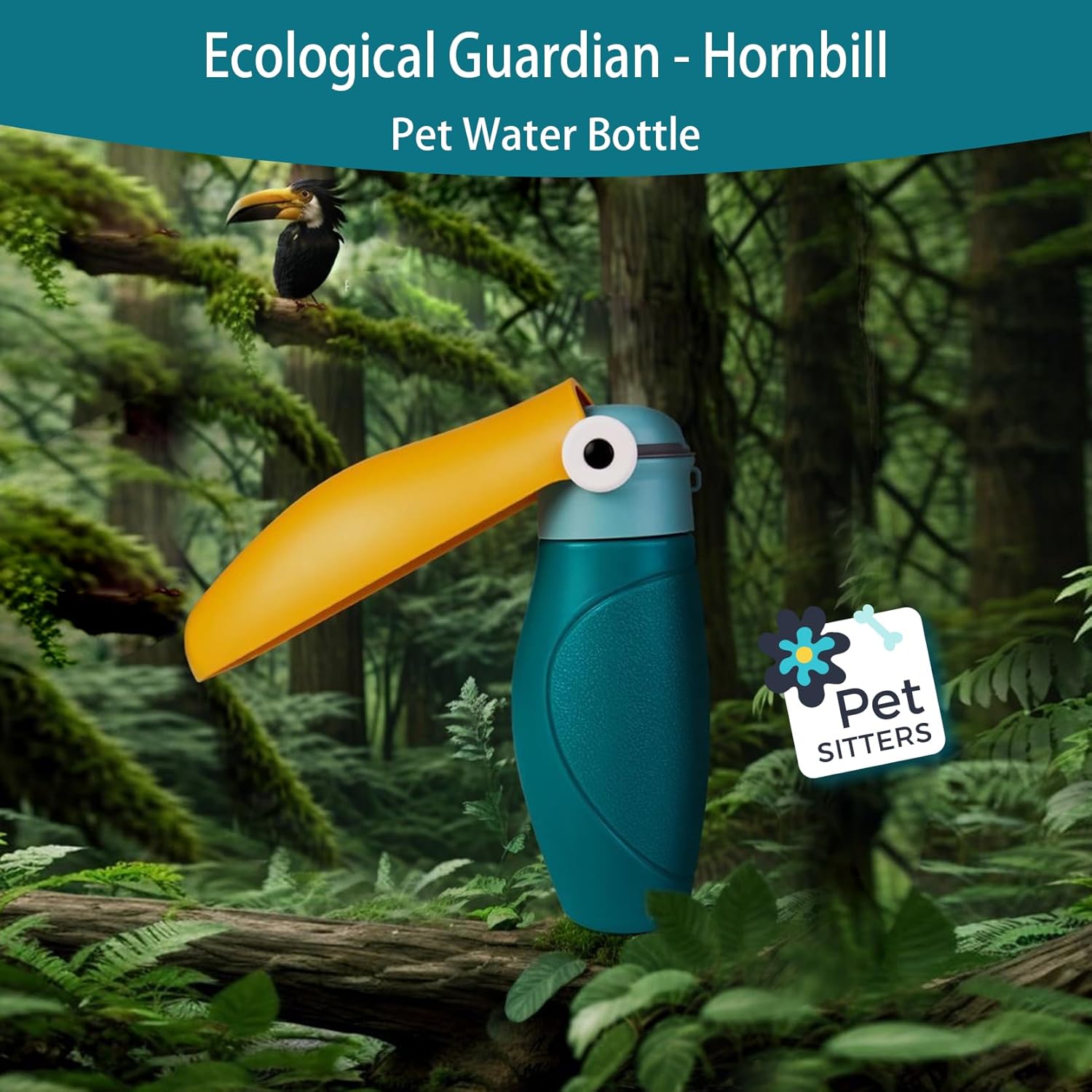 Dog Water Bottle Portable,Puppy Travel Water Bowl,Dog Water Bottle Dispenser for Walking,Puppy Essentials,One-Touch Water Dispensing & Retraction,Thick Body,Shockproof & Durable (Green, 300ml/10oz) - Image 2