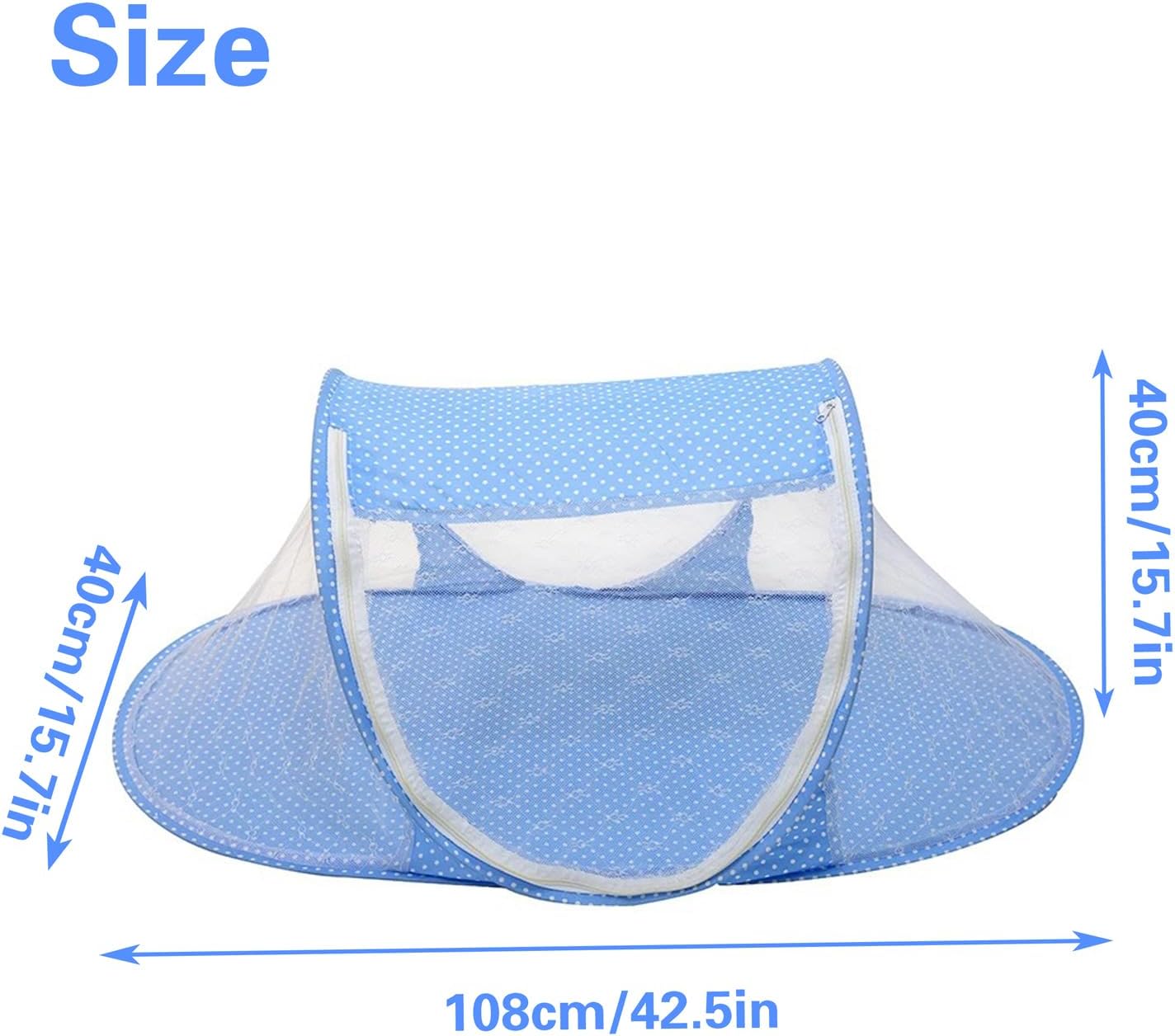 Cat Tent Outdoor, Outside Pet Enclosure Tent Pop Up House Indoor Playpen, Portable Exercise Tent for Cats and Small Animals in Deck Yard Patio Park Camping Travel Outdoor Summer (Blue) - Image 3