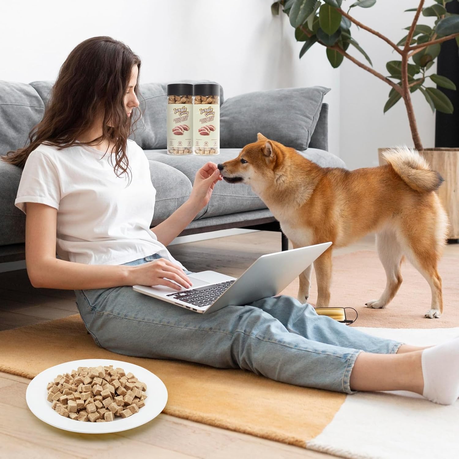 Jungle Calling Freeze Dried Duck Dog & Cat Treats - High Protein, Low Fat, Made with a Single Ingredient - Perfect for Training and Snacking, 2.8 oz (Duck Cube) - Image 9