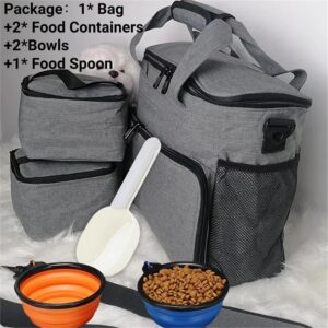 Dog Travel Bag Pet Set for Cat Backpack Airline Approved Tote Organizer with Multi-Function Pockets Food Storage