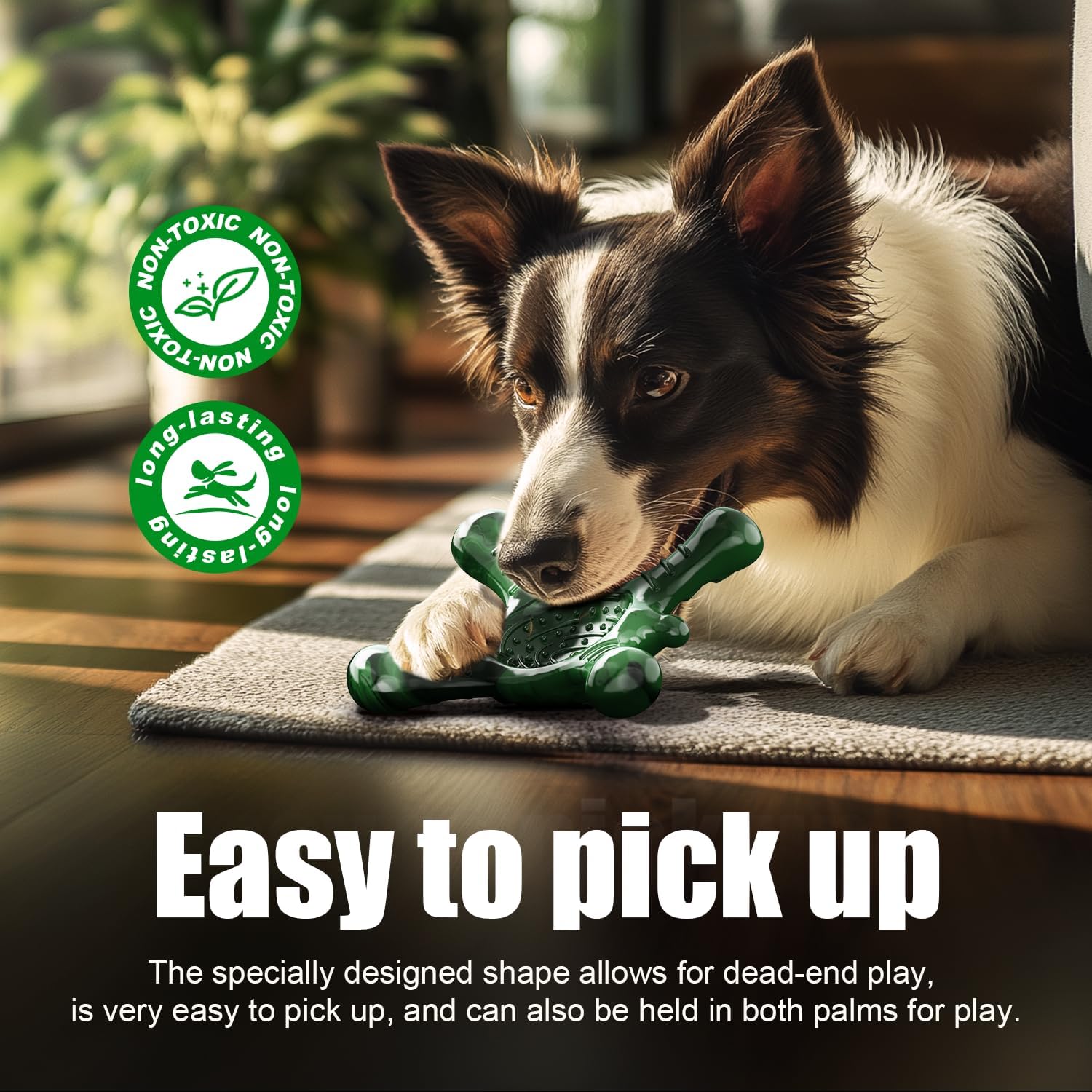Dog Toys for Small Dogs, Nylon Indestructible Dog Toy for Small Dogs, Hedgehog Puppy Chew Toys with Bacon Flavor,Long Lasting, Puppy Teething Toys, Green - Image 5