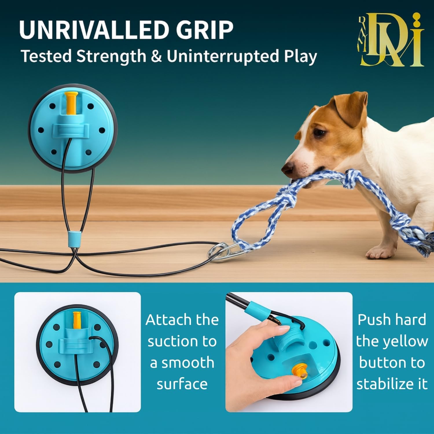 Dog Rope Toy with Suction - Perfect Dog Toys for Aggressive Chewers - Nearly Indestructible & Stimulating - Suitable for Large & Small Dogs & Puppies - Image 5