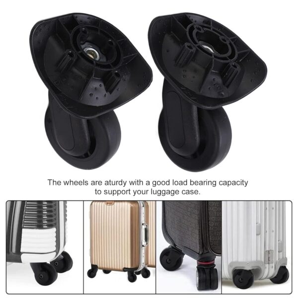 Casters Set of 4, Luggage Wheels Replacement Caster Wheels with Good Flexibility PP and PET for Suitcase - Image 2