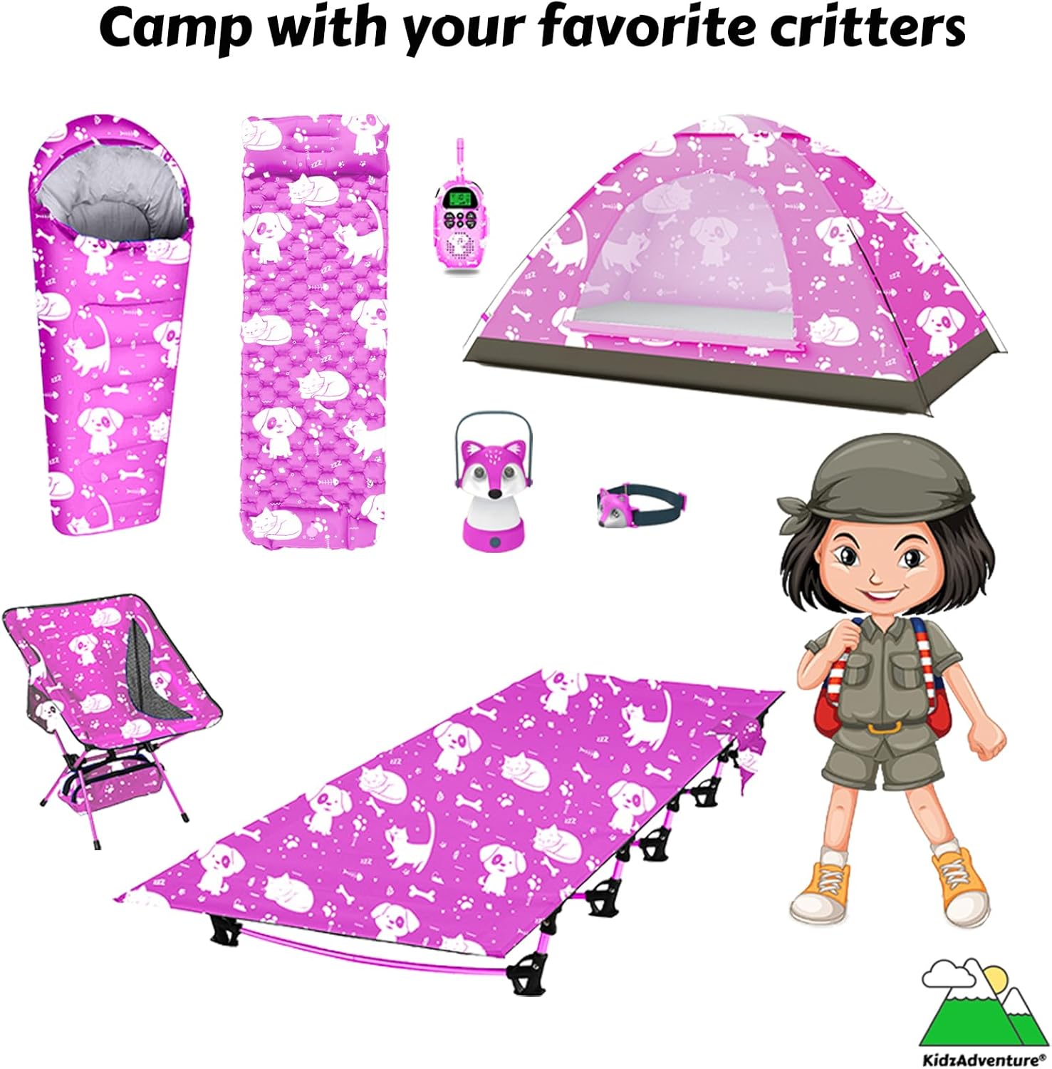 KidzAdventure 2 in 1 Indoor/Outdoor Tent for Kids, Small 1 or 2 Toddler/Kids Tent, Backpacking, Lightweight and Easy Pop up, Ideal for Backyard, Outside Camping, or Play Fort - Image 8
