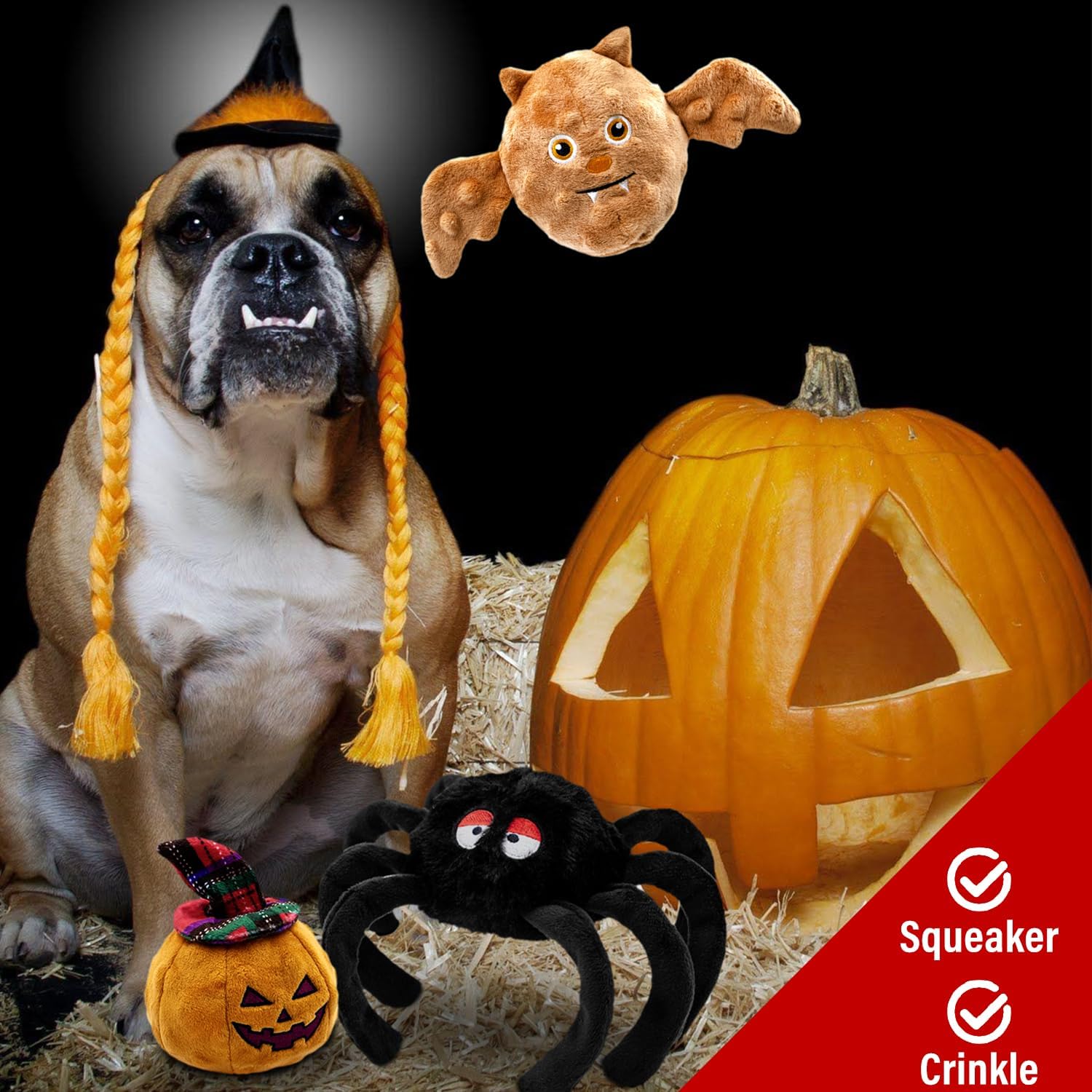 Christmas Dog Toys- Keep Them Puppy Busy and Entertained- 3PCS Chew Toy- Pet Dog Companion Toy- Interactive Gifts Dog Toys for Small Medium Dogs - Image 3