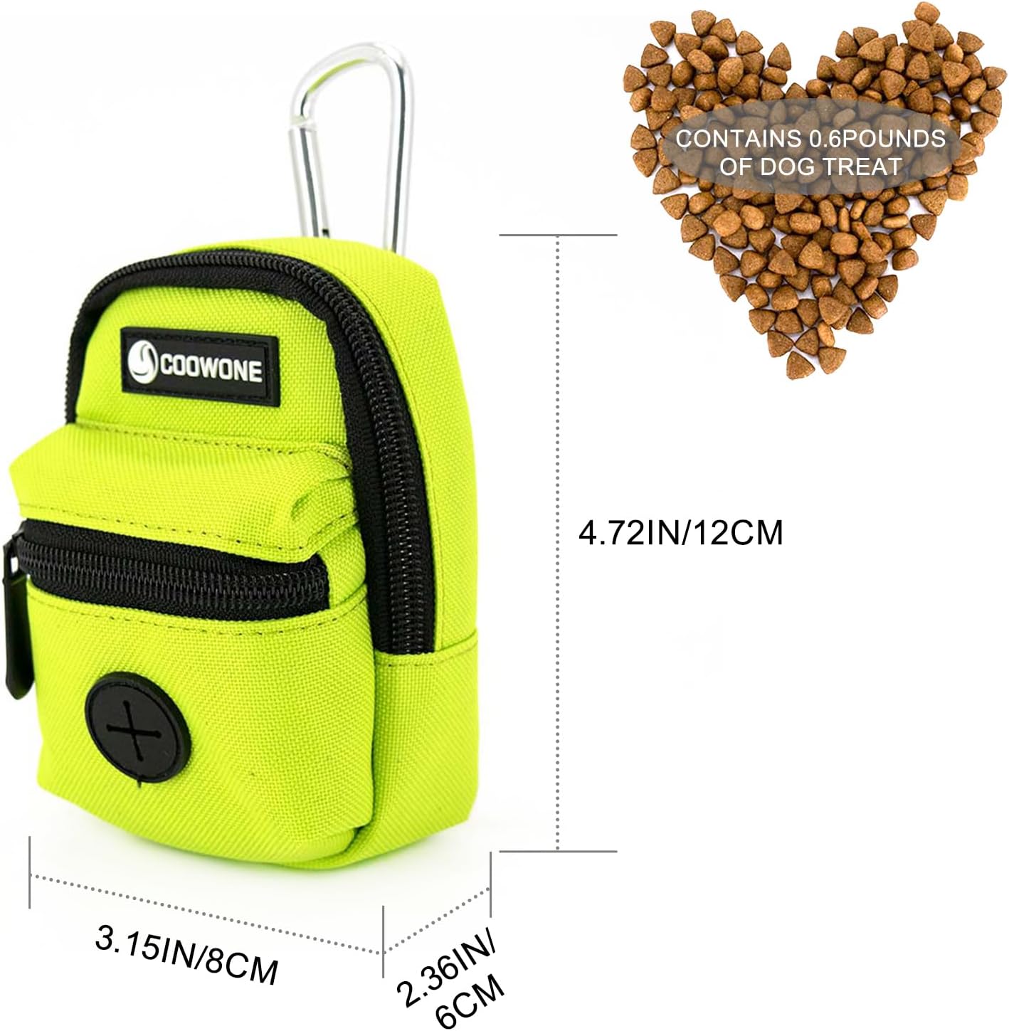 Dog Treat Pouch Dog Poop Bag Holder for Leashes, Pets Snack Container With Inner Small Bag, Puppy Supplies Perfect for Training and Walking - Hands Free Dog Waste Bag Dispenser -Dog Travel Accessories - Image 3