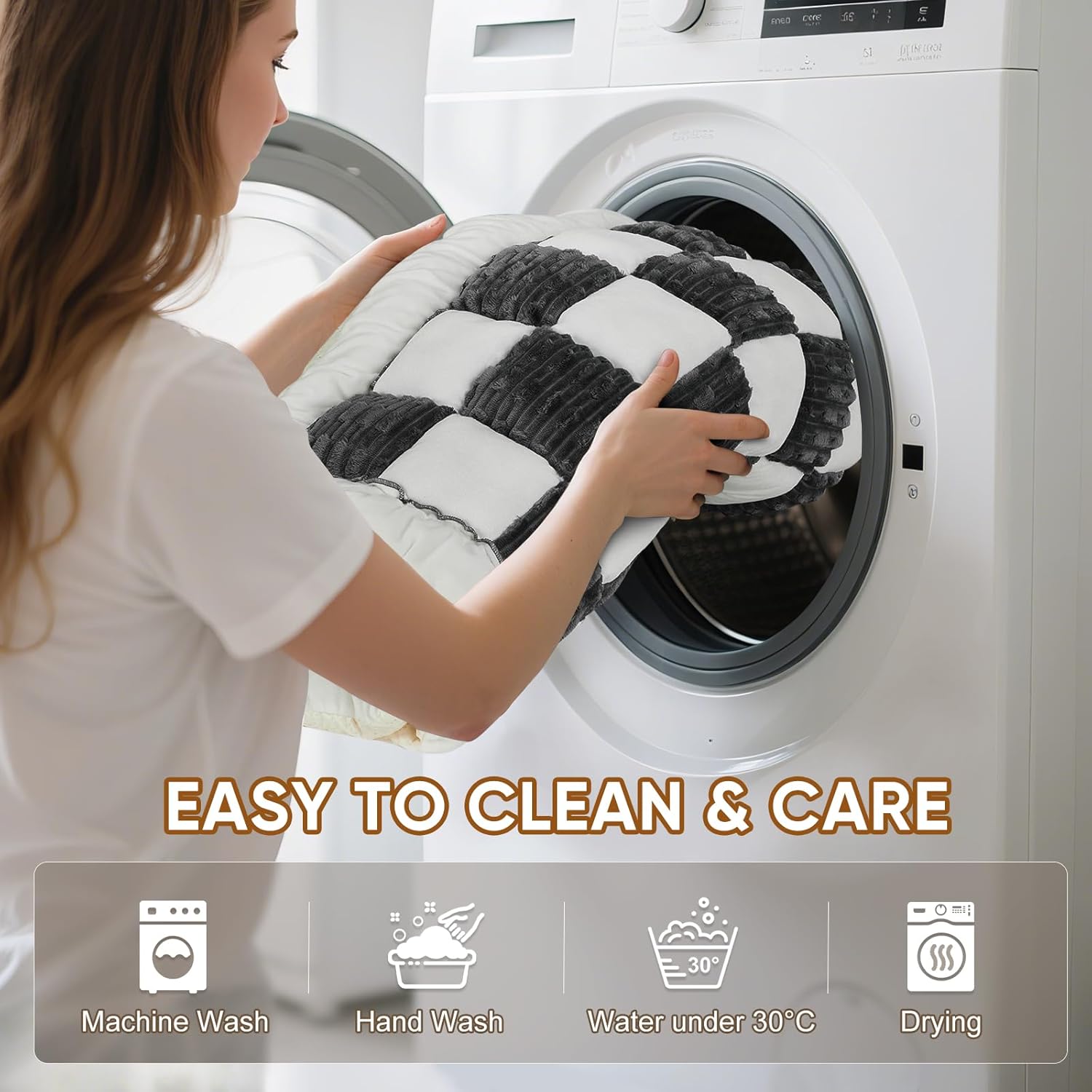 Dog Bed for Car, Non-Slip Travel Back Seat Pet Bed Mat, Dog Mat for Car Trucks Backseat, Fit for Backseat Extenders and Seat Covers (Grey&White, 51 x 23.6 inch) - Image 5