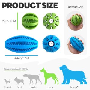 Volkee 2 Pack Puzzle Toy for Large Dogs, Interactive Dog Enrichment Toys, Toy to Keep Them Busy, Treat Dispensing Ball for Dog Teething and Training