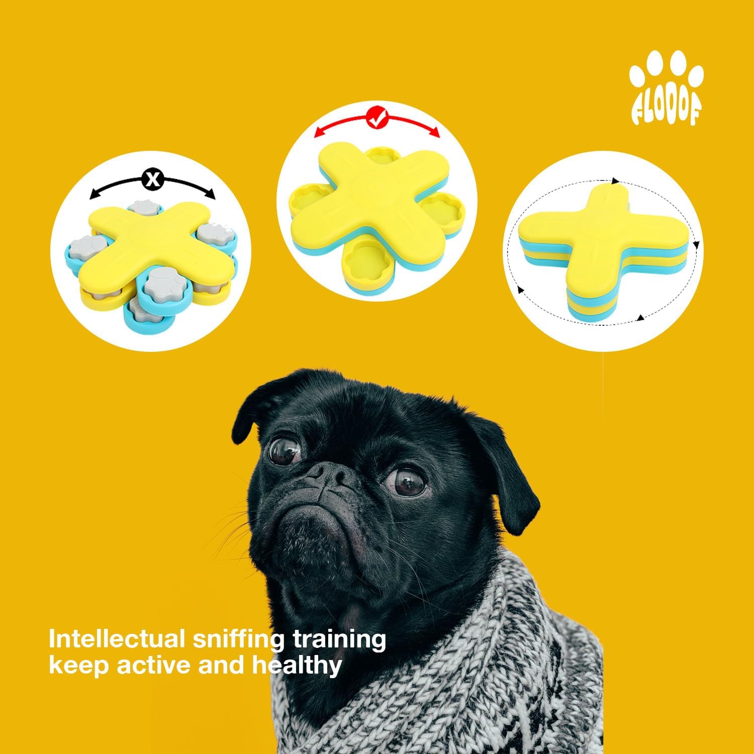 Level 3 Puzzle Feeder Dog Toy - Mental Stimulation Toys Slow Feeder Dog Bowls and Interactive Toy for Mental Growth of Small, Medium and Large Dogs - Image 4