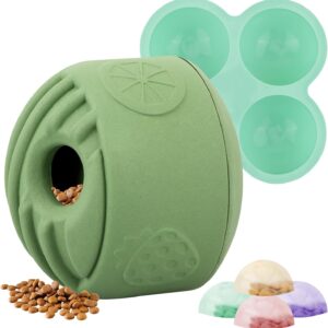 Interactive Dog Puzzle Toy, Treat Dispensing Dog Enrichment Toys, Large Chew Toy - Puppy Boredom Relief, Dogs Treat Balls, Sturdy Frozen Treat Toy for Medium and Large Dogs