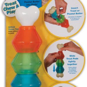 JW Pet Company EverTuff Nylon Treat Pod - Interactive Dogs Toy for Medium to Large Dog Breeds
