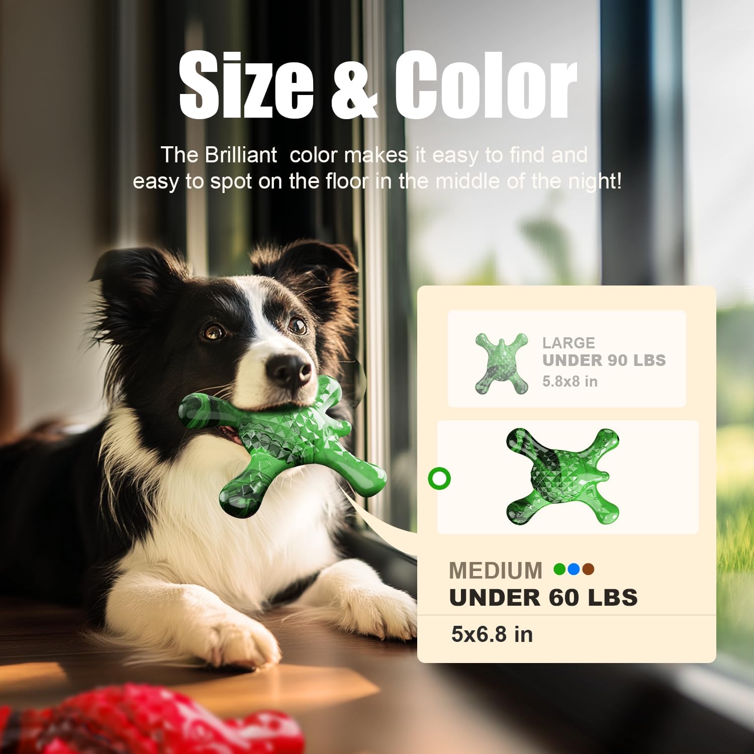 Dog Toys for Small Dogs, Nylon Indestructible Dog Toy for Small Dogs, Hedgehog Puppy Chew Toys with Bacon Flavor,Long Lasting, Puppy Teething Toys, Green - Image 4