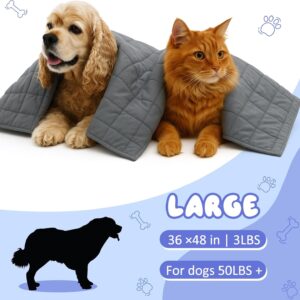 Geiserailie Weighted Blanket for Dogs Pets, Thunder Blanket for Dogs S...