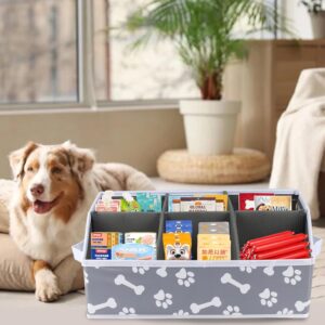Dog Treat Storage Organizers pet Storage Basket Organizer Great for organizing Food Treats Snack for pet Dogs Cats Birds Animal Bone